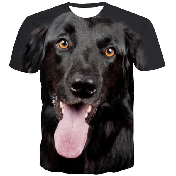 
dog t shirt Casual Puppy Cute animal big Smart dogs art costume Cool men's
                