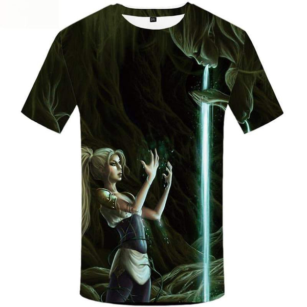 Character T-shirt Men Cartoon Tshirt Anime Harajuku Tshirts Cool Short Sleeve - KYKU