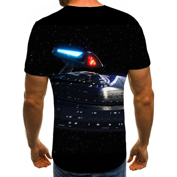 
tshirt Airship air ship Novelty 3D shirt Cool men flying ship art costume
                