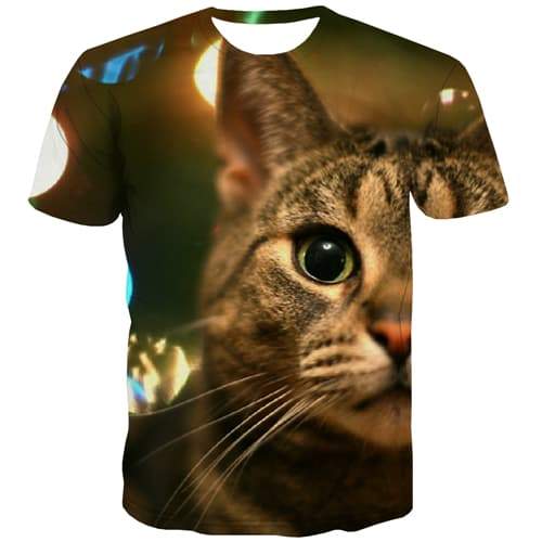 Cat T shirts Men Animal Tshirts Casual Lovely Tshirts Novelty Harajuku Tshirt Printed Hip Hop Tshirt Anime Short Sleeve Hip hop - KYKU