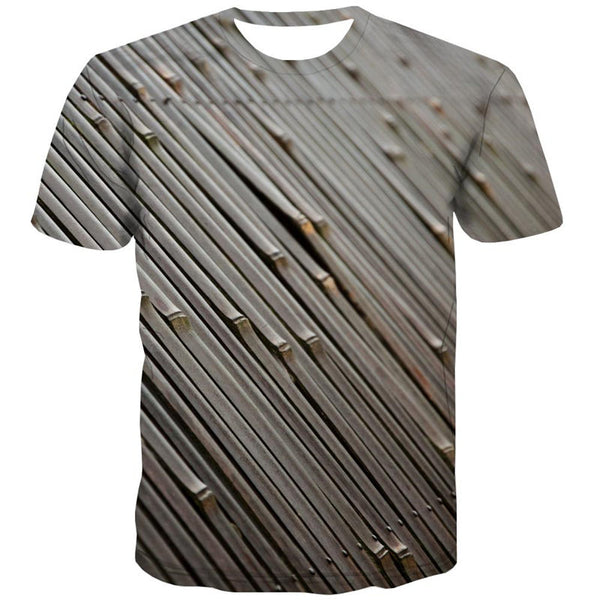 
Bamboo slice texture tshirts Cool special texture Cool different man art costume
                