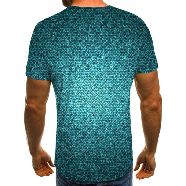 
green geometric pattern shirts special texture Casual Casual different men art costume
                