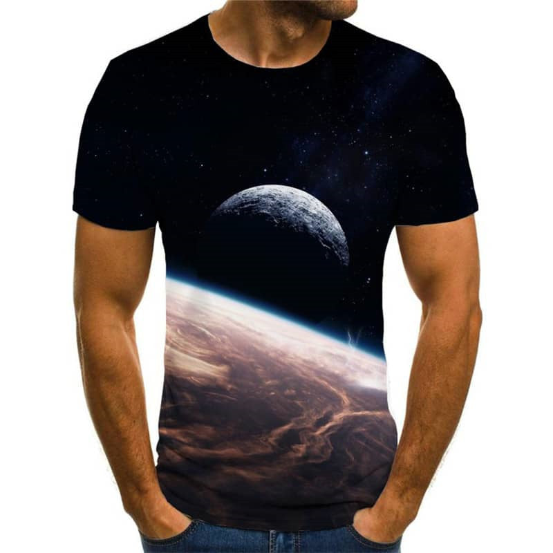 t shirt abstract  personality clothing  man art costume fun geometric colorful art Casual