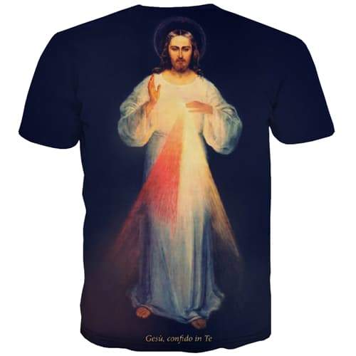 
Jesus T-shirt Men Christian T shirts Funny Art Tshirts Cool Funny T-shirts 3d Harajuku T-shirts Graphic Short Sleeve Punk Rock - KYKU
                