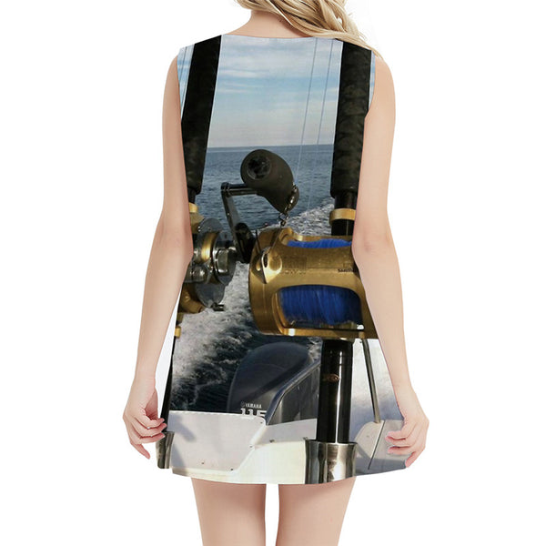 
Fish Dress Women Fisherman Vestido Sexy Fishinger 3d Print Tracksuits Boho Metal Ladies Dresses Womens Clothing Tassel
                