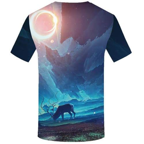 
Deer T shirts Men Graffiti Shirt Print Animal Tshirt Printed Harajuku T-shirts Graphic Moon T shirts Funny Short Sleeve - KYKU
                