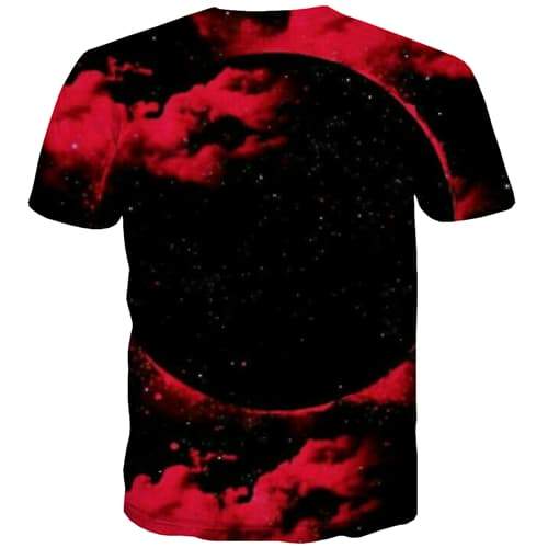 
Moon T-shirt Men Earth Shirt Print Flame Tshirt Printed Black T shirts Funny Hip Hop Tshirts Casual Short Sleeve summer - KYKU
                