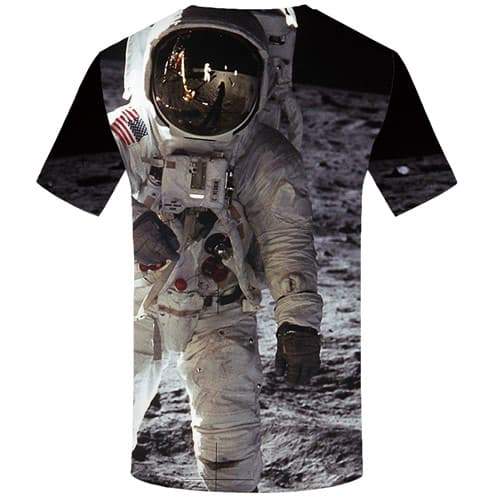 
Astronaut T-shirt Men Metal Tshirt Anime Moon Tshirt Printed Galaxy Space Tshirts Cool Short Sleeve T shirts Mens Tee Style - KYKU
                