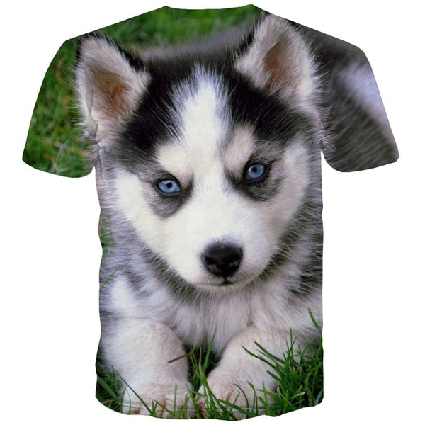 
shirt Husky dog clothing Puppy Cute Pets big Smart Husky dogs Casual men art costume
                