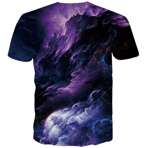 
Galaxy T shirts Men Space Tshirts Novelty Graphic T-shirts Graphic Purple T-shirts 3d Smoke Tshirts Cool Short Sleeve Punk Rock - KYKU
                