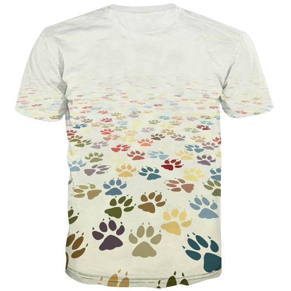 
dog paw print shirts Casual shirt 3D Puppy Cute Pets men Cool art costume big Smart dogs
                
