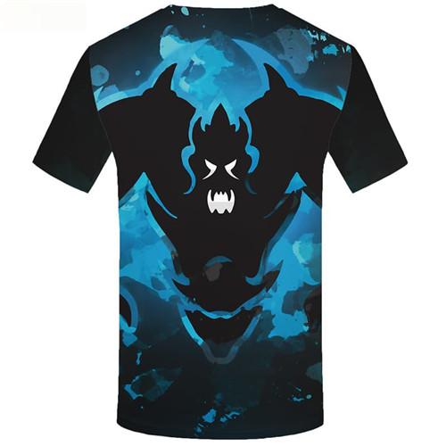 
Skull T shirts Men Blue Tshirts Novelty Painting Tshirts Cool Short Sleeve Fashion Mens Digital Slim Big Size
                