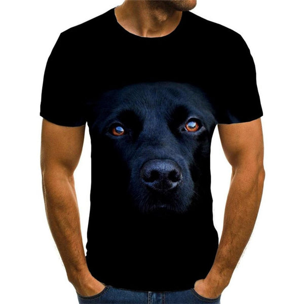 t shirt dog Puppy Cute animal Casual big Smart dogs art costume men's Cool