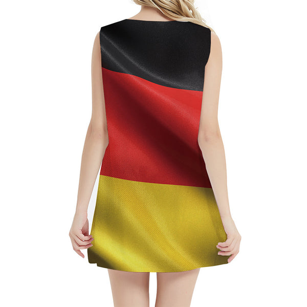 
German Flag Dress Women Colorful Vestido Sexy Germany Office Harajuku Sundress Gothic Short Womens Clothing Casual
                