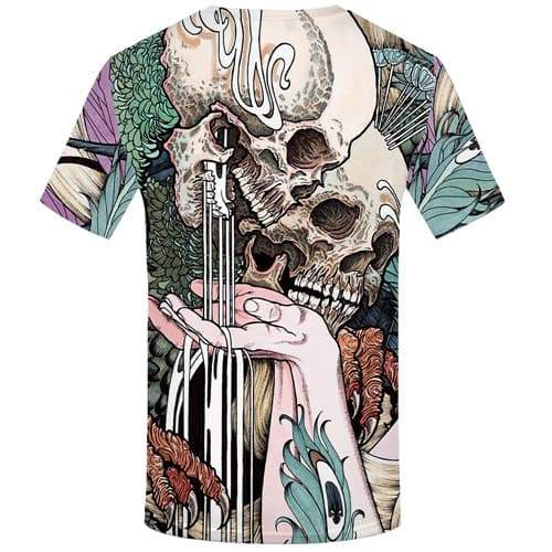 
Skull T shirts Men Flower T-shirts 3d Character Shirt Print Harajuku Tshirts Novelty Animal Tshirt Printed Short Sleeve summer - KYKU
                