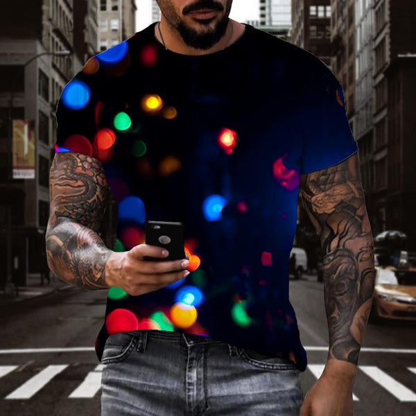 
little lantern t shirts Novelty 3D shirt festival Christmas men Cool art costume
                