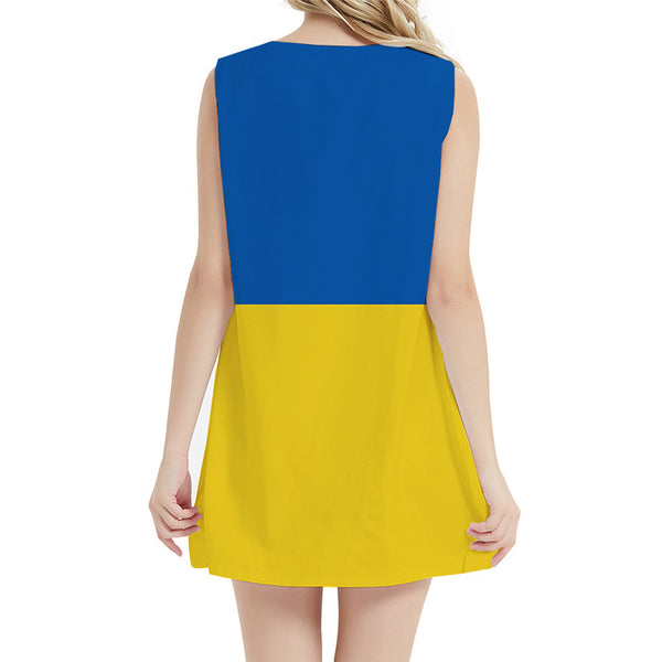 
Union Flag Dress Women Ukraine Sundress Harajuku 3d Print Gothic Vestido Sexy Womens Clothing Mini Evening
                