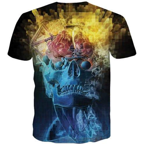 
Skull T shirts Men Flame Tshirt Printed Skeleton Tshirt Anime Geometric Tshirts Casual Rock T shirts Funny Short Sleeve Hip hop - KYKU
                