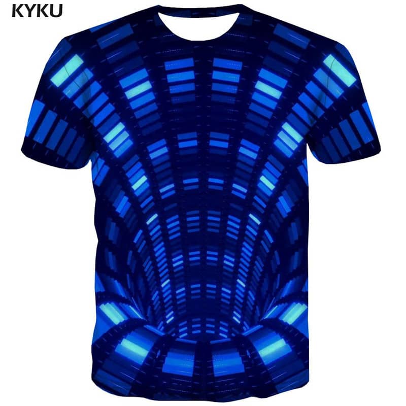 abstract shirt Funny 3D t shirt personality Cool art costume fun geometric colorful art men