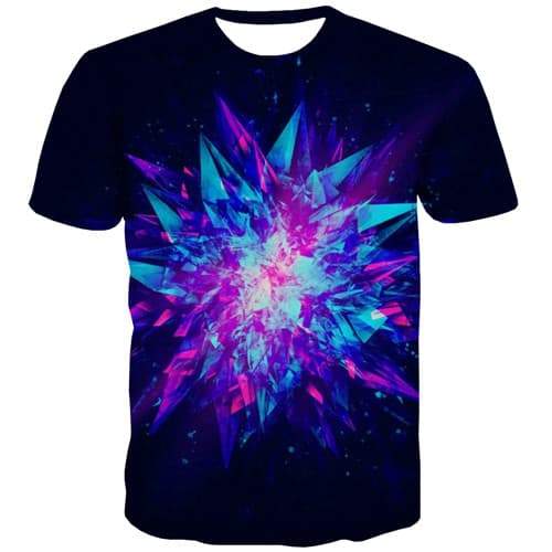 Galaxy T shirts Men Flower Tshirts Casual Psychedelic Shirt Print Black Tshirts Cool Harajuku T-shirts Graphic Short Sleeve - KYKU