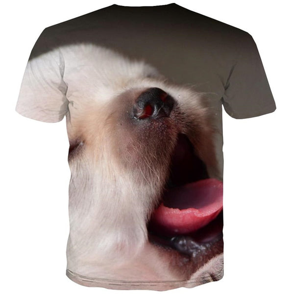 
Little White dog shirts Puppy Cute Pets shirt tee art costume Casual big Smart dogs man
                