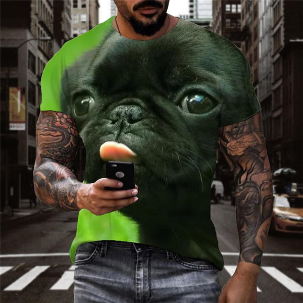 
t shirts black dog Puppy Cute animal Cool male art costume big Smart dogs Cool
                