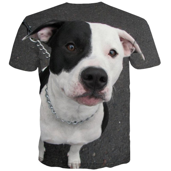 
dog shirt Puppy Cute animal clothing Casual art costume big Smart dogs men's
                