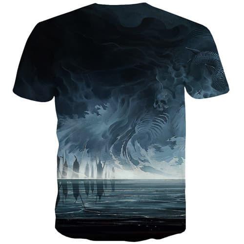 
Skull T shirts Men Demon Tshirts Casual Psychedelic Tshirt Printed Terror Shirt Print Hip Hop Tshirts Novelty Short Sleeve - KYKU
                