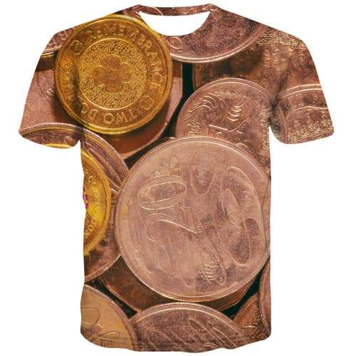 Australian Dollar T-shirt Men Money Tshirts Novelty Metal Shirt Print Australia Tshirt Anime Gothic T-shirts 3d Short Sleeve - KYKU