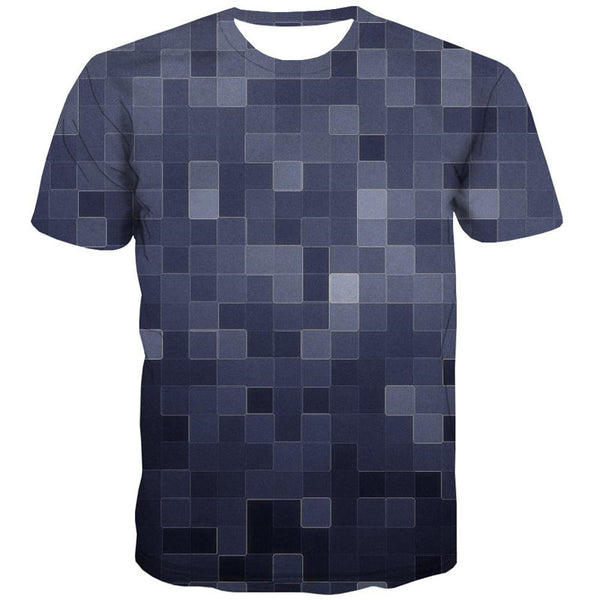 
Mosaic plaid texture shirts special texture 3D tshirt men art costume Casual different
                