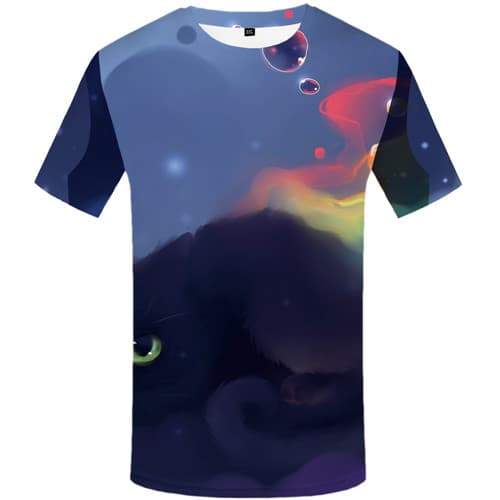 Fish T-shirt Men Animal Tshirts Cool Graffiti Tshirts Novelty Colorful Tshirt Anime Harajuku T-shirts 3d Short Sleeve Fashion - KYKU