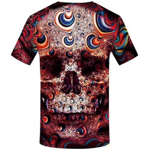 
Skull T shirts Men Psychedelic T-shirts 3d Colorful Tshirts Novelty Fantasy Tshirts Casual Gothic Tshirt Printed Short Sleeve - KYKU
                