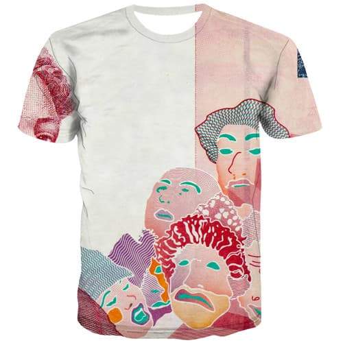 European Dollar T-shirt Men Money Tshirts Casual Graffiti Tshirts Cool Cartoon Tshirt Printed Harajuku T-shirts 3d Short Sleeve - KYKU