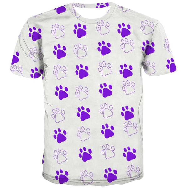 
dog paw print tshirts Puppy Cute Pets shirt tee men big Smart dogs Cool art costume
                