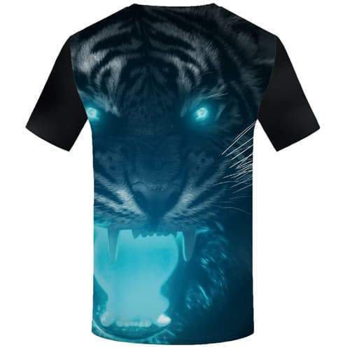 
Tiger T shirts Men Animal Tshirt Anime Angry Tshirts Casual Black T-shirts Graphic Short Sleeve Hip hop Unisex New Slim Big Size - KYKU
                