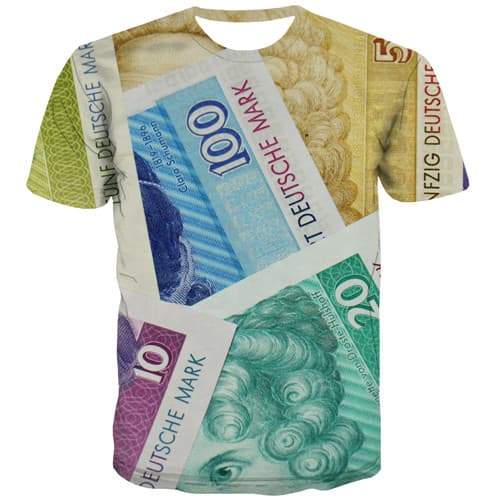 Money T shirts Men Canada Tshirts Casual Colorful Shirt Print Character Tshirts Cool Harajuku T shirts Funny Short Sleeve - KYKU