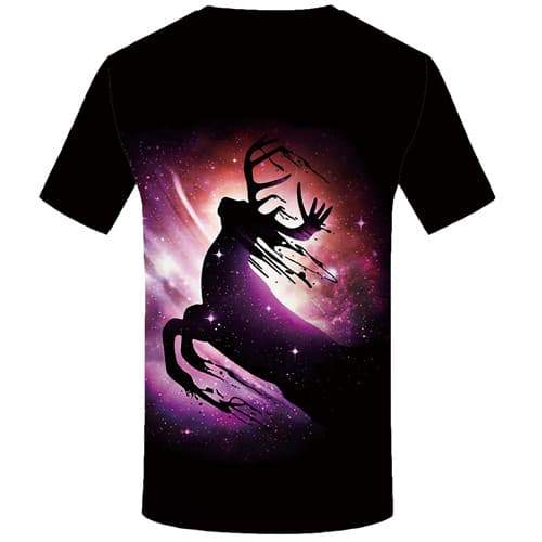 
Deer T-shirt Men Animal Tshirts Cool Galaxy Space T shirts Funny Colorful Tshirt Anime Black T-shirts Graphic Short Sleeve - KYKU
                