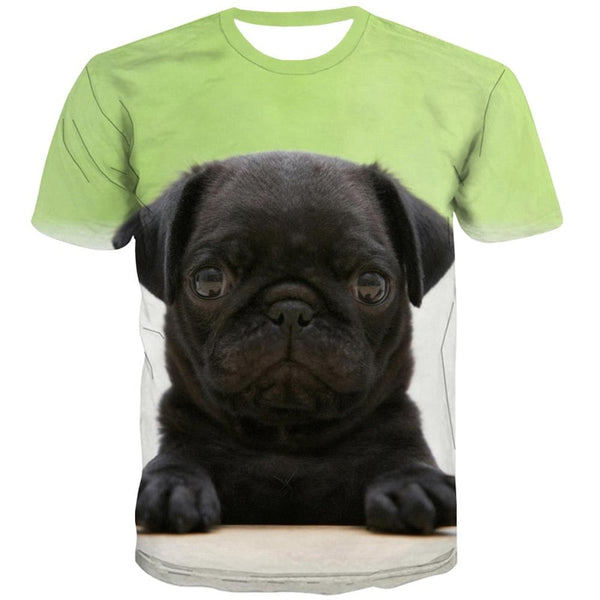 
t shirts dog top tee Puppy Cute animal male art costume big Smart dogs Casual
                
