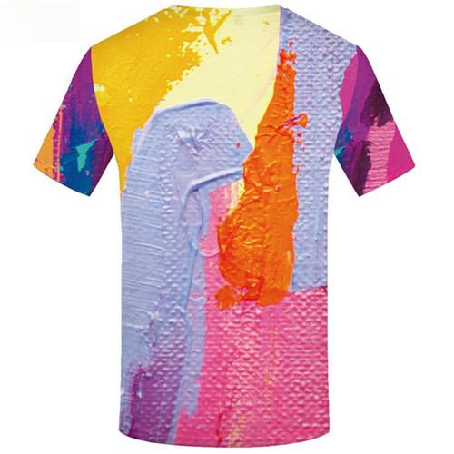 
Graffiti T-shirt Men Colorful Tshirts Casual Harajuku Shirt Print Retro Tshirts Novelty Art T-shirts 3d Short Sleeve summer
                