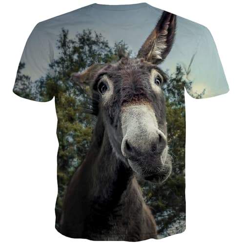 
Animal T shirts Men Donkey Tshirt Printed Funny T-shirts 3d Harajuku Tshirts Novelty Lovely Tshirts Cool Short Sleeve Fashion - KYKU
                