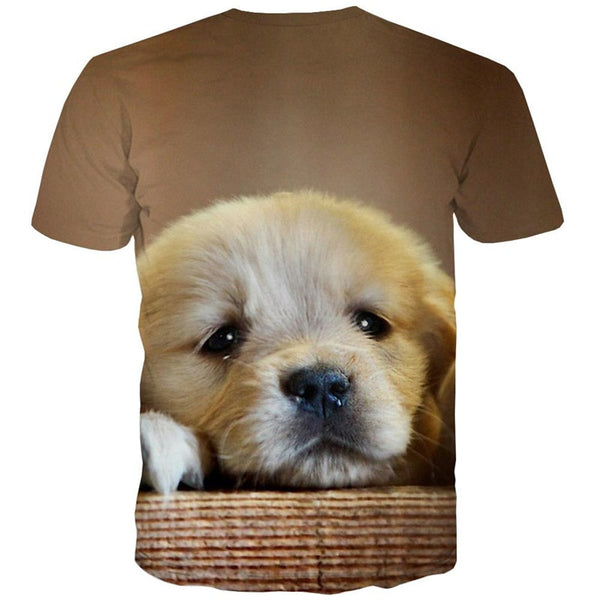 
shirt Golden Retriever dog top tee Puppy Cute Pets Cool art costume man big Smart dogs
                