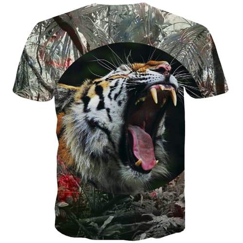 
Tiger T-shirt Men Animal Tshirt Anime Ferocious Tshirt Printed Halloween T-shirts Graphic Harajuku Tshirts Casual Short Sleeve - KYKU
                
