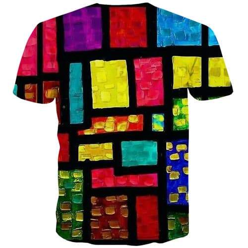 
Psychedelic T-shirt Men Graffiti T shirts Funny Tetris T-shirts 3d Colorful Tshirt Printed Harajuku Tshirts Casual Short Sleeve - KYKU
                