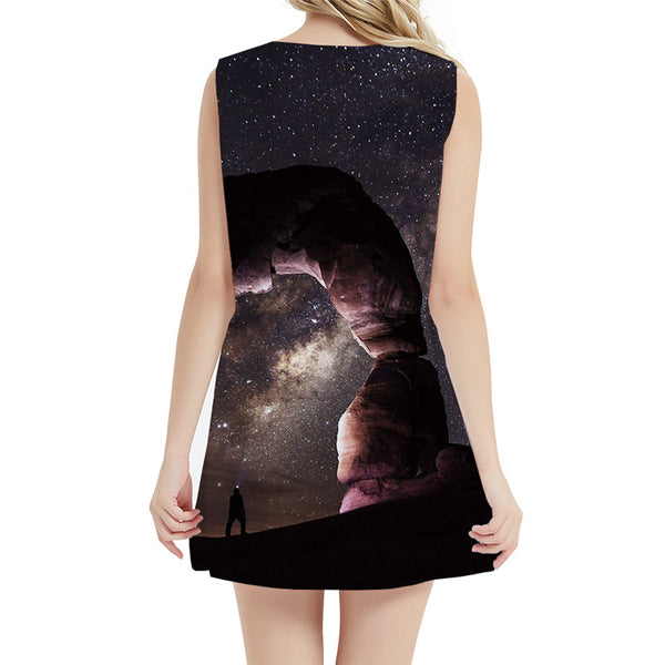 
Galaxy Dress Women Mountain Sundress Nebula Tank Character Boho Gothic Beach Womens Clothing Vintage
                