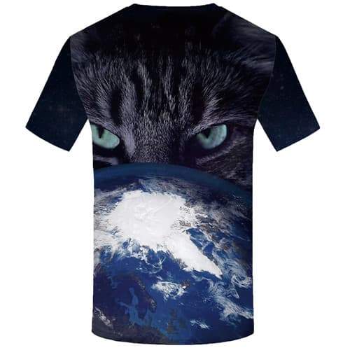 
Cat T shirts Men Space Galaxy Tshirts Cool Earth Tshirt Anime Animal T shirts Funny Gray Tshirts Novelty Short Sleeve Fashion - KYKU
                
