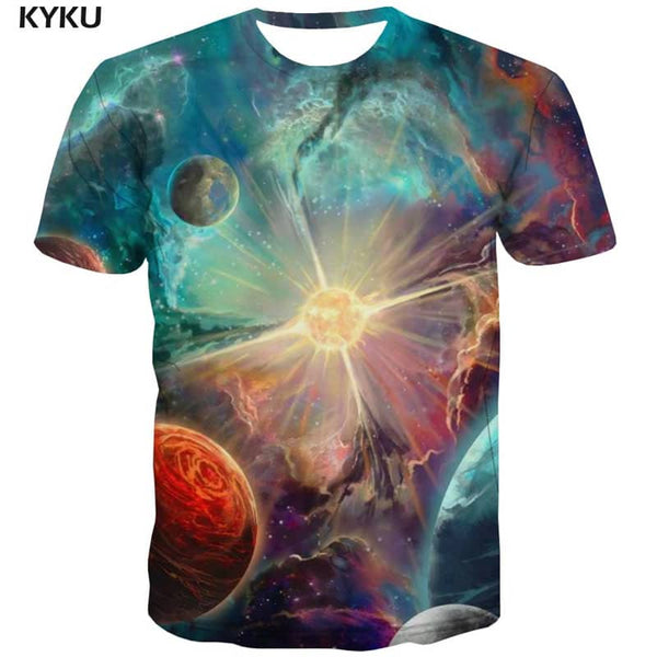 abstract tshirt Novelty 3D shirt personality Cool men art costume fun geometric colorful art