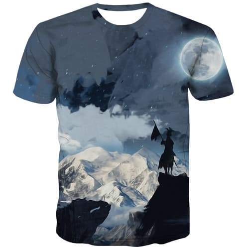 Cloud T shirts Men Psychedelic T-shirts Graphic Snow Tshirt Anime Harajuku T shirts Funny Vintage Tshirts Cool Short Sleeve - KYKU