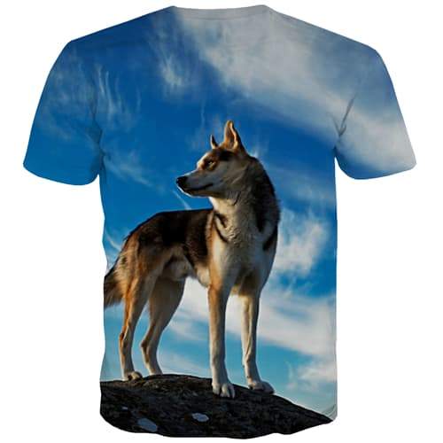 
Animal T shirts Men Wolf Tshirt Printed Blue Sky T-shirts 3d Harajuku Tshirts Casual Leisure Tshirts Cool Short Sleeve T shirts - KYKU
                