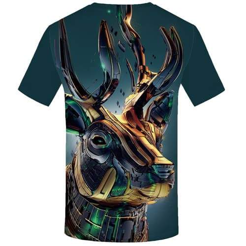 
Deer T-shirt Men Metal Tshirt Anime Animal Tshirts Casual Mechanical Tshirt Printed Harajuku T-shirts Graphic Short Sleeve - KYKU
                