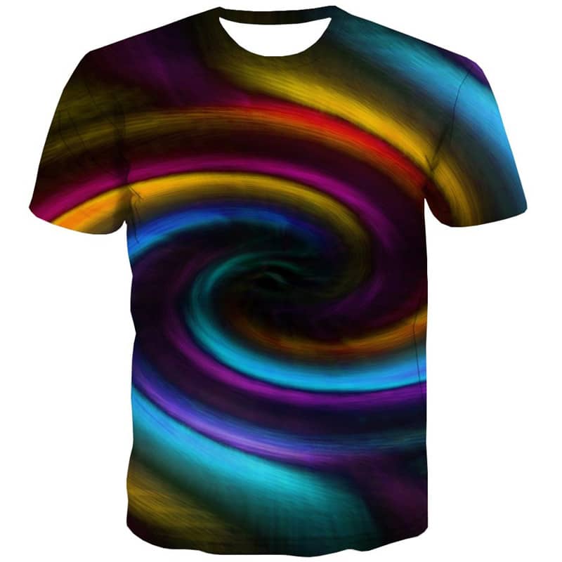 shirt abstract  top tee personality  Cool art costume man fun geometric colorful art